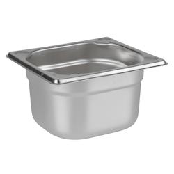 APS 81604  Bac gastro inox GN 1/6 H - 17,6 x 16,2 cm, profondeur 10 cm - argenté inox 81604_0