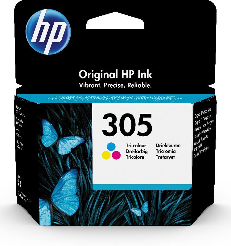 HP Cartouche d’encre trois couleurs 305 authentique_0