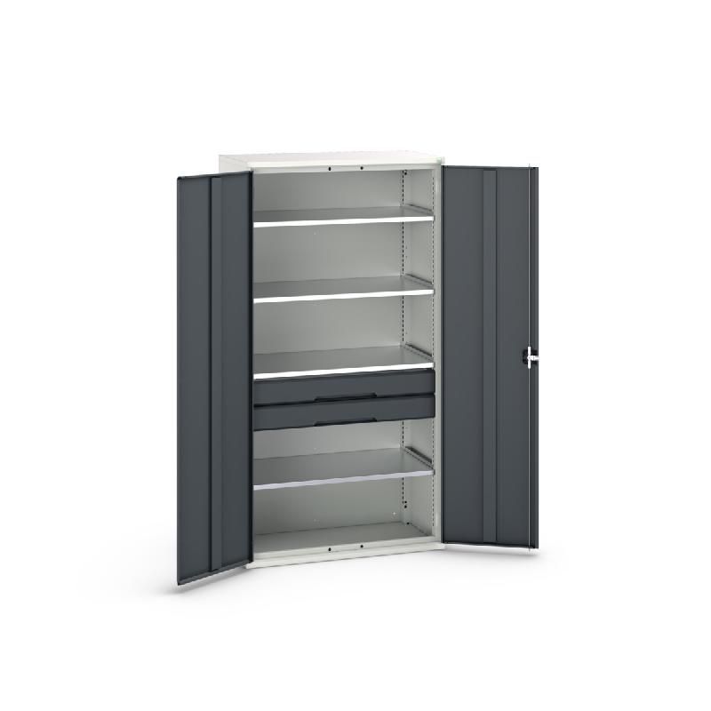 Armoire Polyvalente Verso avec 4 tablettes, 2 tiroirs_0