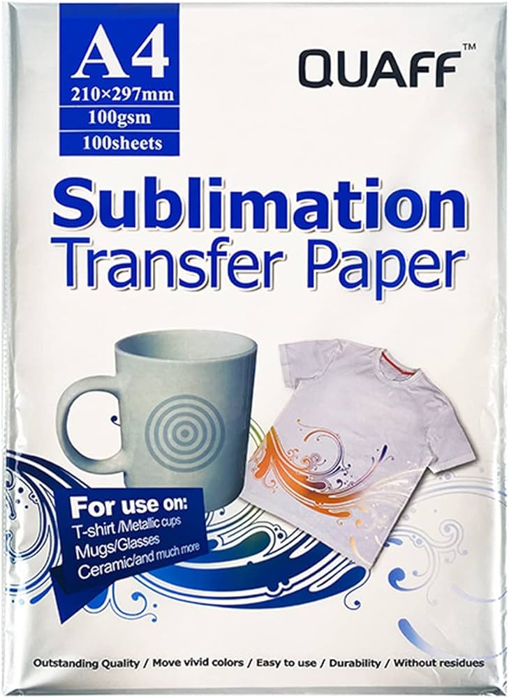 Papier de Sublimation - Impressions Colorées et Durables pour Tissu, Céramique et Métal_0