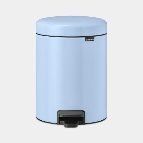 Poubelle à pédale newIcon Brabantia 5 litres - Dreamy Blue - XS - Anti-odeurs - Base antidérapante_0