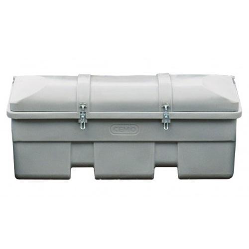 Box en polyéthylène gris 750 litres pour véhicule - Pour vrac - CEMO - 7841_0