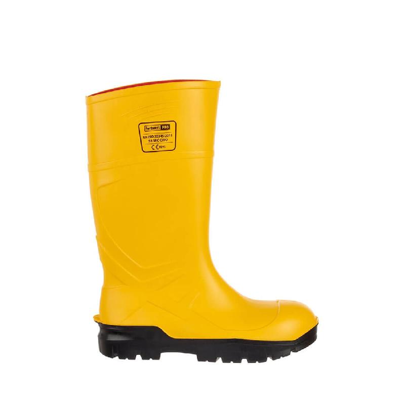 Paire de bottes de sécurité jaunes PU S5 CI FO SRC - BTPUJN-PW14_0