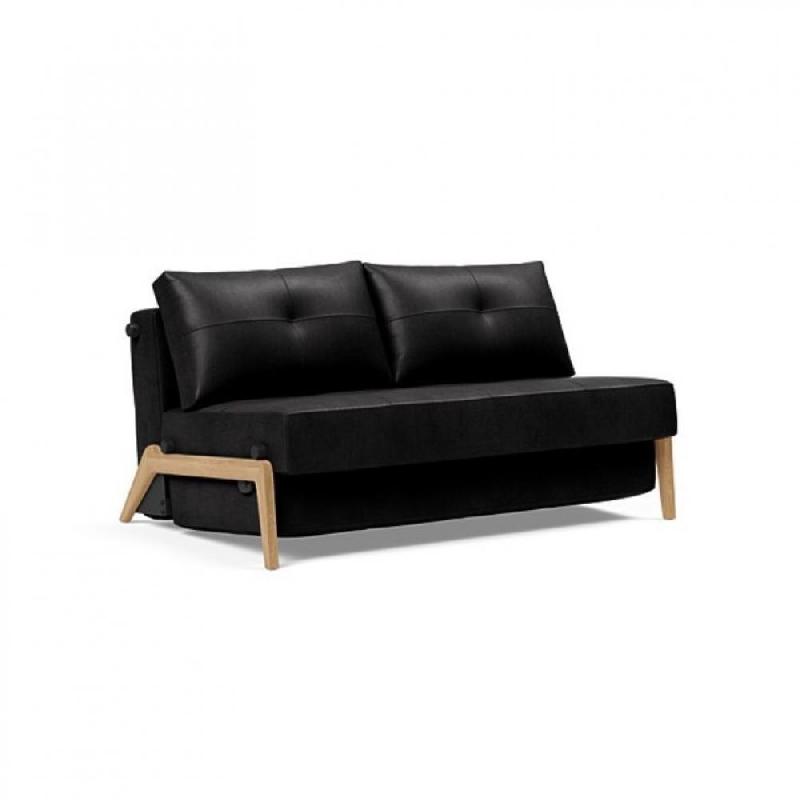 INNOVATION LIVING  CANAPÉ DESIGN CUBED WOOD 02 CONVERTIBLE LIT 200*140 CM COLORIS FAUNAL BLACK_0