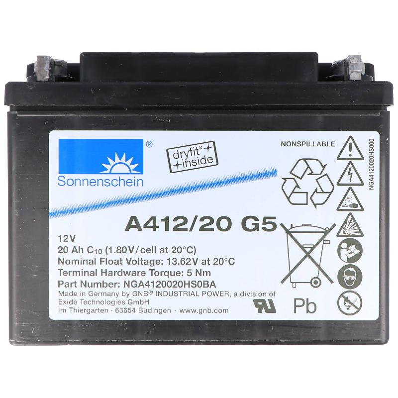 Batterie Gel dryfit A412/20 G5 12V 20Ah Sonnenschein_0