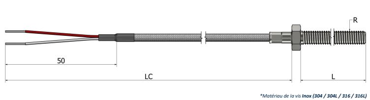 Thermistance de surface Vis - HR22_0