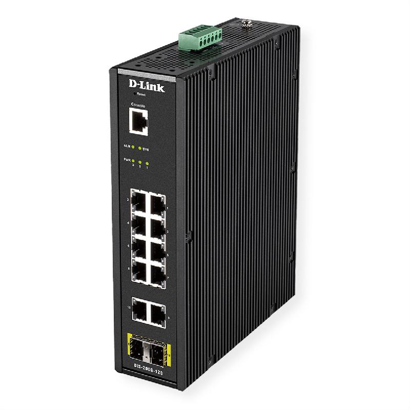 D-Link DIS-200G-12S commutateur réseau Géré L2 Gigabit Ethernet (10/100/1000) Noir_0
