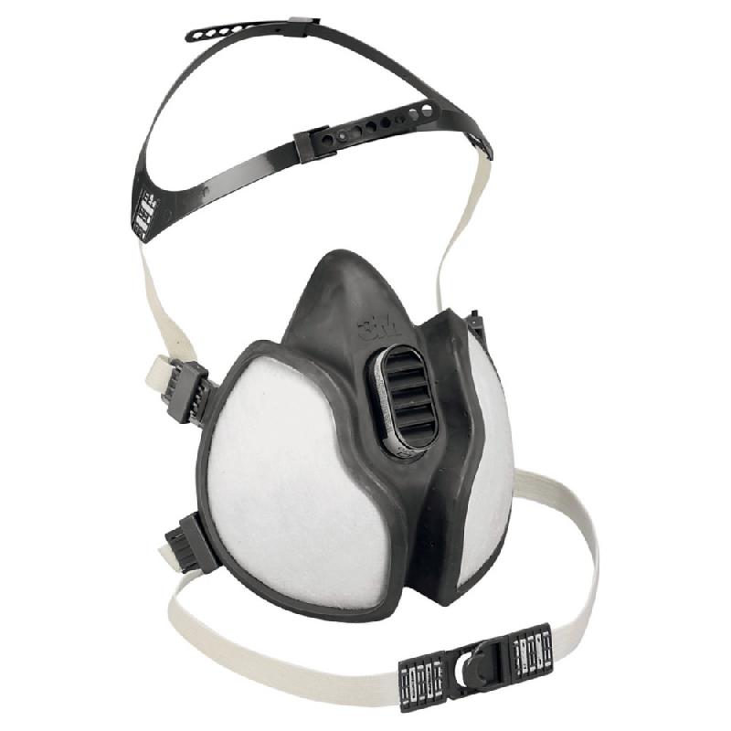 3M Demi-masque respiratoire jetable  4000  - Blanc_0