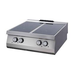 Maxima Heavy Duty cuisinière infrarouge - 4 brûleurs - unité double - profondeur 70 cm - électrique - 3701117759986_0