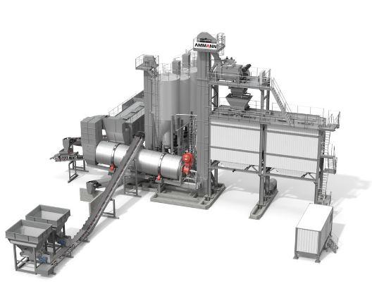 Centrale d'enrobage Continu mobile  avec une  capacité de 140, 180 et 240 tonnes par heure - Ammann ACC 140-240 CONTIBASE_0