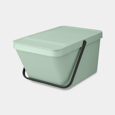 Poubelle empilable Brabantia - Jade Green - 20L - White - Polyvalente et écologique_0