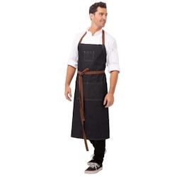 Tablier bavette Chef Works Urban Memphis bleu - B341_0