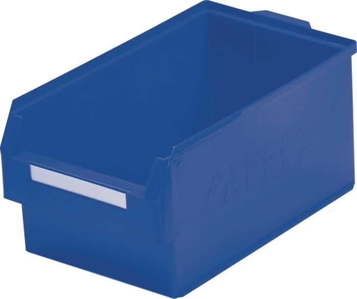 Boîte de rangement à  ouverture frontale L500xl300xH250 mm PE bleu RASTERPLAN_0