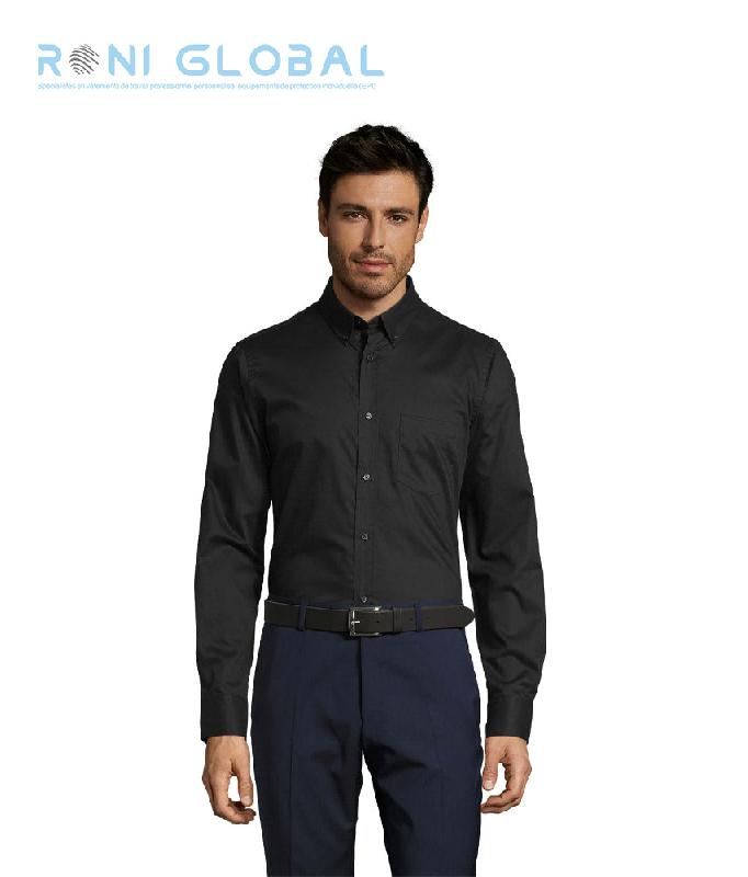 Chemise homme manches longues en coton - BUSINESS SOL'S_0