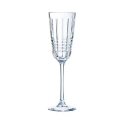 6 flûtes à champagne 17cl Rendez-vous - Cristal d'Arques - Kwarx au design vintage - transparent 0883314573190_0