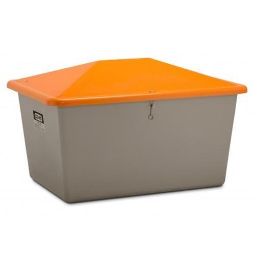 Bac à sel PFV 550 litres sans ouverture d'écoulement - Pour sable, sel, granulats, absorbant - CEMO - 10833_0