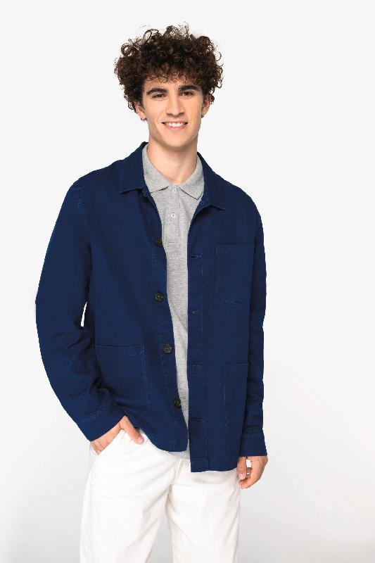 Veste worker écoresponsable délavée homme  -  Réf: NS610_0