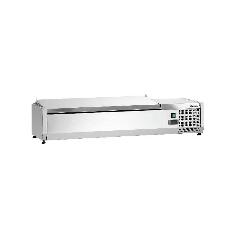 Présentoir inox réfrigéré positif 3 x GN 1/3 & 1 x GN 1/2, 166 W, 220 V - MONO_0