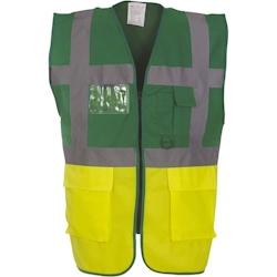 Gilet multifonction haute visibilité  vert|jaune fluo T.XXL Yoko - XXL polyester 6933883201803_0