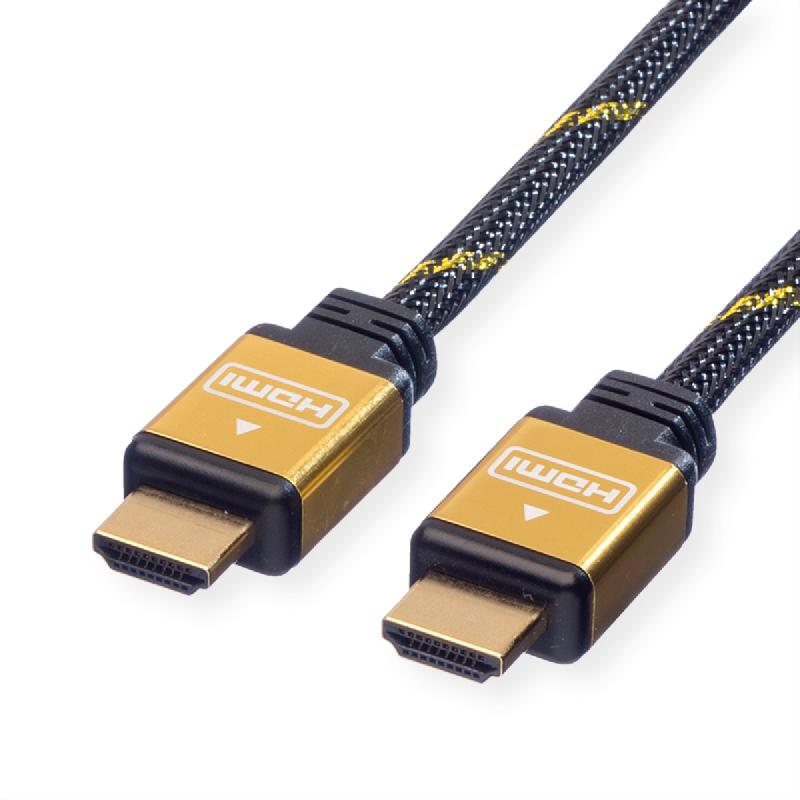 ROLINE GOLD Câble HDMI High Speed avec Ethernet, M-M, Retail Blister, 3 m_0