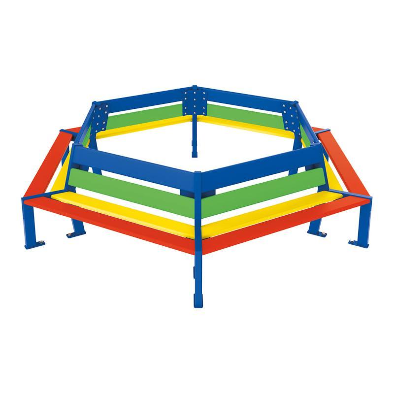 Banc pour crèche Silaos Junior - Octogonal - Deux versions : maternelle et primaire_0