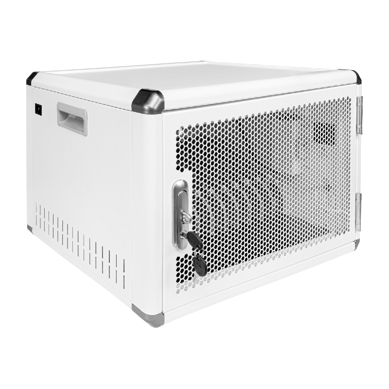 Armoire de charge BRV12v2T pour 12 tablettes ou ordinateurs portables jusqu'à 16 pouces - avec minuterie - blanc_0