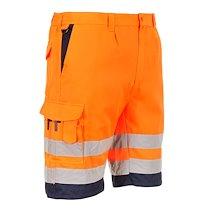 Portwest L043 Short en poly-coton léger haute visibilité Orange/Marine - Taille L_0