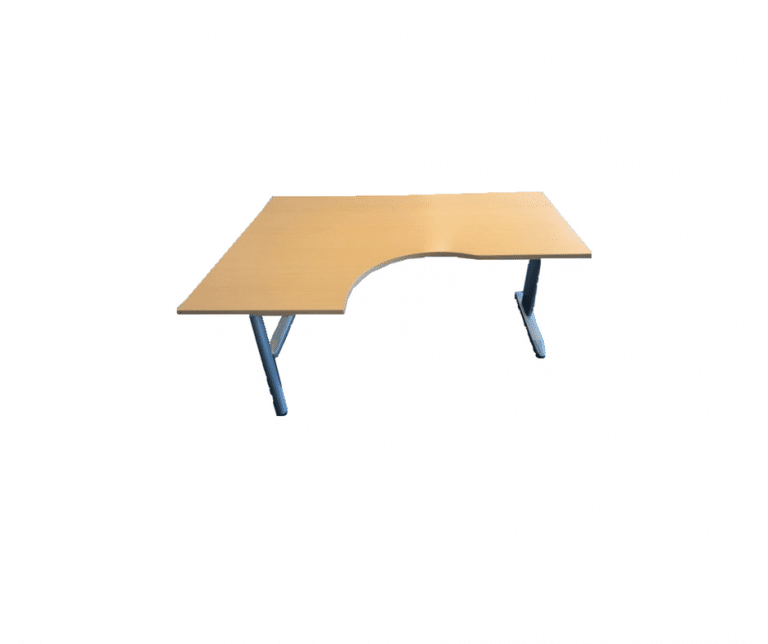 Bureau d'angle Steelcase avec retour - Couleur bois - Dimensions 160 cm x 100 cm - Occasion_0