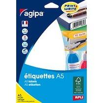 Etiquette universelle, 38,5 x 26,5 mm, blanc - Lot de 8_0