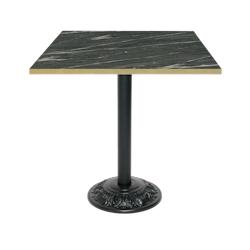 Restootab - Table style bistrot 70x70cm calypso chants laiton - gris TB-VRS-7070M-CALYP-LAI_0