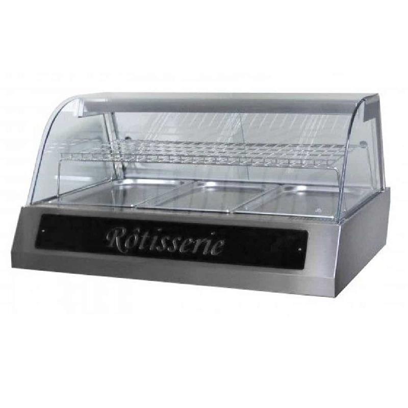 Vitrine de présentation inox 3 bacs GN 1/1 (Couleur: Noir Réf - MAPHOT1080-9005-nr-12)_0