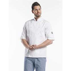 Chaud Devant  21705 Veste de Chef Hilton Poco Blanc Manches Courtes | L - L blanc 21705_0