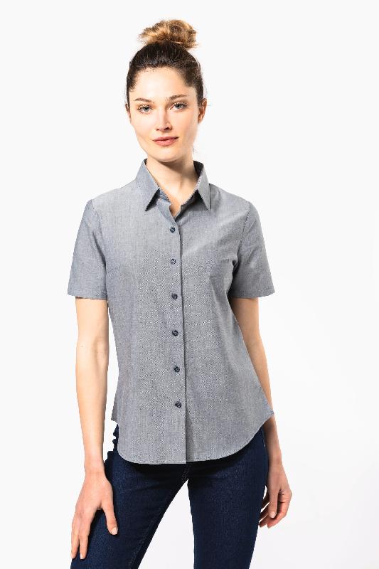 Chemise Oxford manches courtes femme -  Réf: K536_0