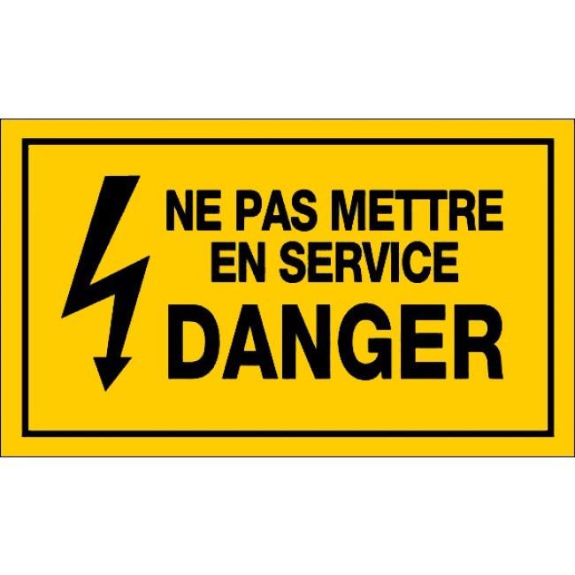 Panneaux rigides 330x200 mm jaune avertissements dangers - PNGPSC-NV10/NPSD_0