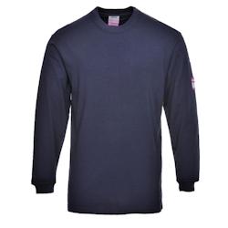 Portwest - Tee-shirt résistant à la flamme manches longues antistatique Bleu Marine Taille 3XL - XXXL 5036108161867_0