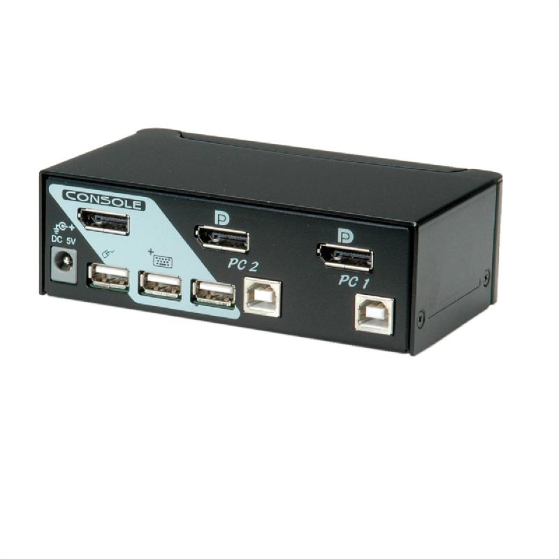 ROLINE Switch KVM DisplayPort, 1 Utilisateur - 2PCs_0