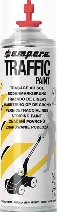 Spray de marquage de sol TRAFFIC PAINT 500 ml rouge AMPERE_0