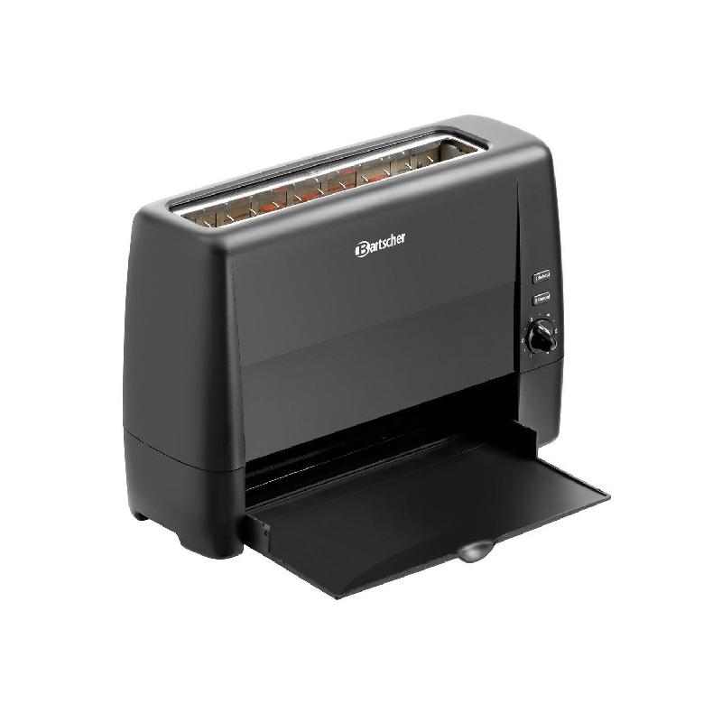 Grille-pain toaster 1 fente en plastique noir, 1300 W, 220 V - MONO_0