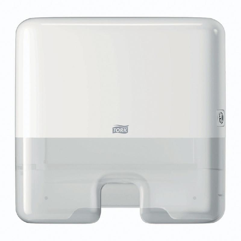 Distributeur essuie-mains Tork mini H2 blanc_0