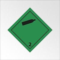 Signalisation de transport normalisée ADR - Gaz inflammables non-toxiques - ADR 2   - 250 x 250 - PVC - Lot de 2_0