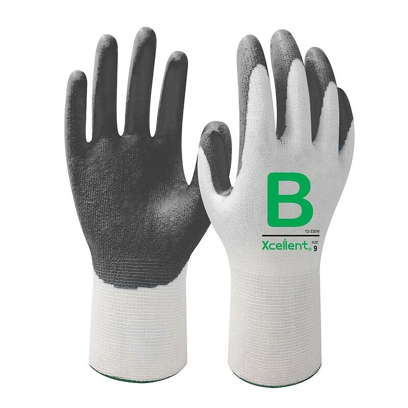 Gants anticoupure b enduction pu jauge 13 12330w taille 10  carton de 144 paires_0