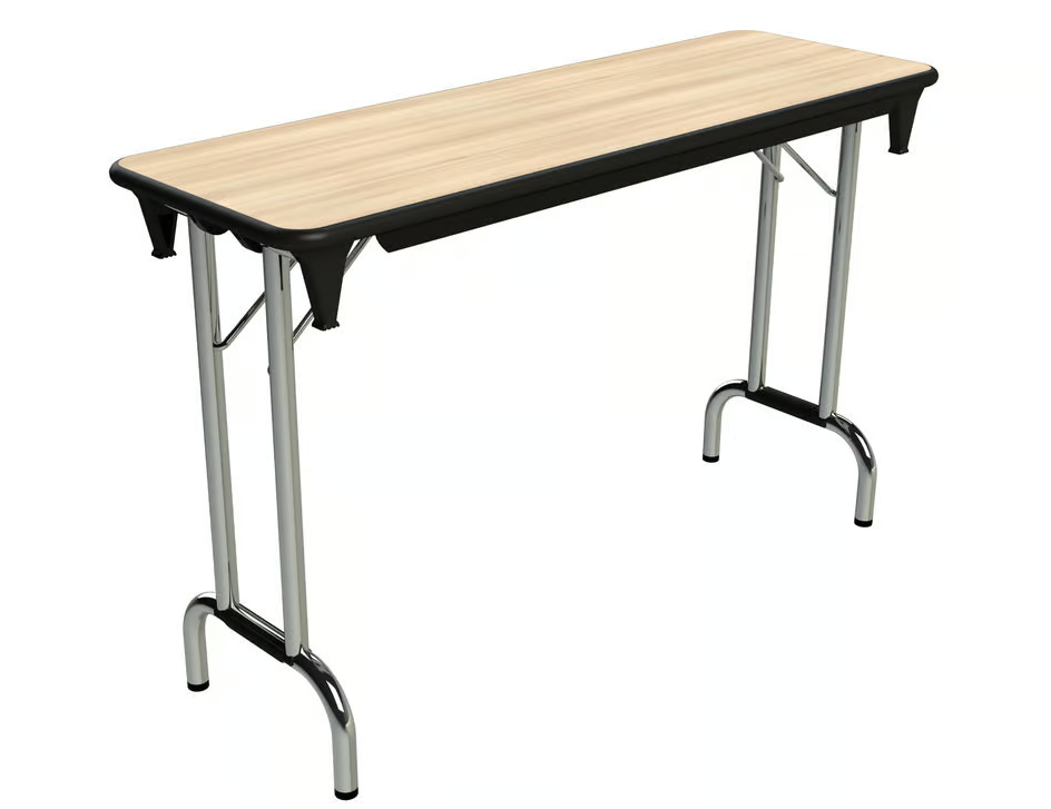 Table pliante robuste et compacte pour espaces polyvalents_0