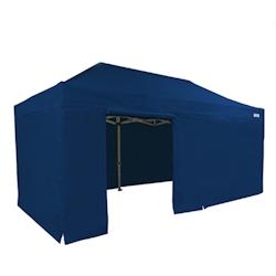 FRANCE BARNUMS Tente pliante PRO 3x6m pack côtés - 6 murs - ALU 45mm/polyester 380g Norme M2 - bleu - FRANCE-BARNUMS_0