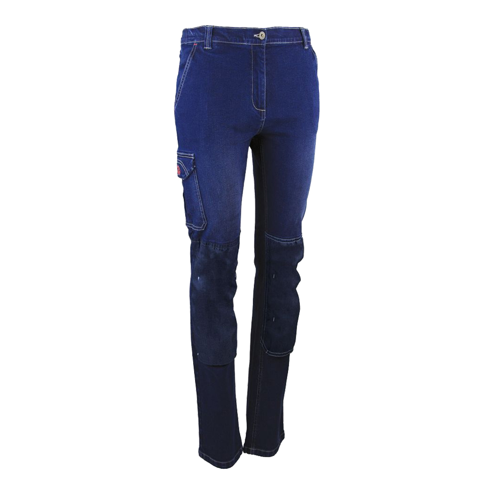 Pantalon Stretch femme FLEXION, poches genouillères (Denim) - PCPF121-36 - LMA_0