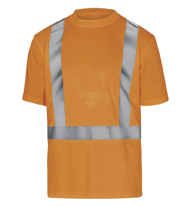 Tee-shirt manches courtes haute visibilité orange/gris txl - DELTA PLUS - cometorxg - 752003_0
