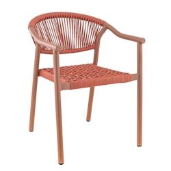 Chaise Fabienne terra, France mobilier chr - rose aluminium 3760326527342_0