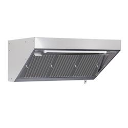 Hotte Snack Profondeur 900 avec Led et Sans Moteur - Longueur 1600 - Dynasteel - 3701634907105_0