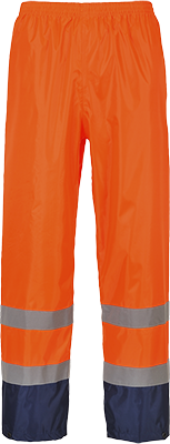 Pantalon de pluie hi-vis bicolore   orange marine h444, l_0