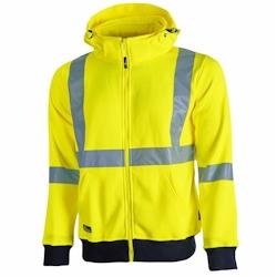 U-Power - Sweat-shirt jaune haute visibilité zippé MELODY Jaune Taille L - L jaune 8033546420102_0