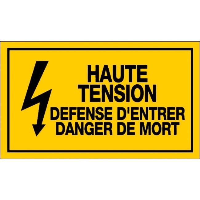 Panneaux rigides 330x200 mm jaune avertissements dangers - PNGPSC-NV10/HTDE_0